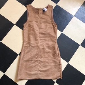 Faux Suede Shift dress